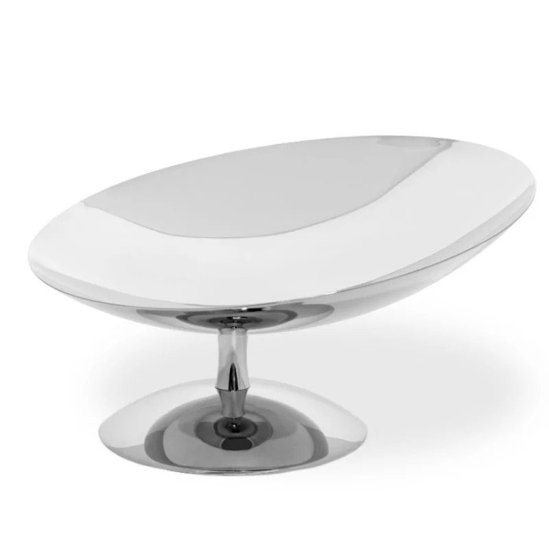 Polished Tilted Centerpiece - Dia: 28 cm H: 15 cm
