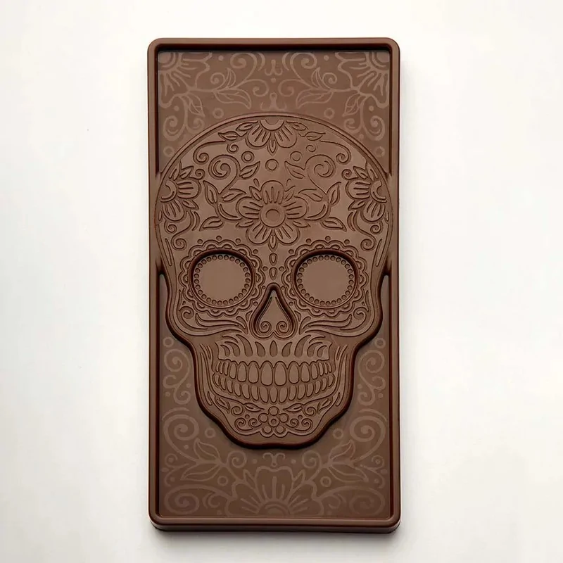 Pavoni Italia Professional Polycarbonate Calaca Chocolate Tablet Mold - 154 mm x 77 mm h x 9 mm - 100 gr - 3 cavity Pavoni Italia Professional Polycarbonate Calaca Chocolate Tablet Mold - 154 mm x 77 mm h x 9 mm - 100 gr - 3 cavity