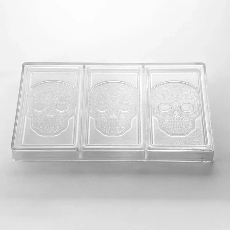 Pavoni Italia Professional Polycarbonate Calaca Chocolate Tablet Mold - 154 mm x 77 mm h x 9 mm - 100 gr - 3 cavity Pavoni Italia Professional Polycarbonate Calaca Chocolate Tablet Mold - 154 mm x 77 mm h x 9 mm - 100 gr - 3 cavity