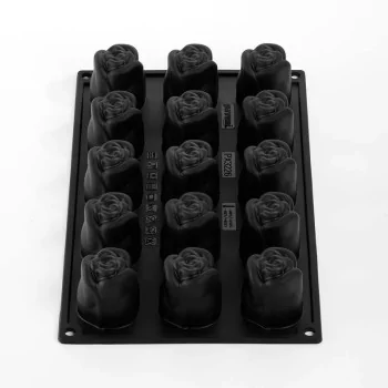 Pavoni Italia Professional Single Portion Silicone Mold - Romance40time by Antonio Bachour - Ø 40 × h 45 mm - 15 cavity - 40 ml