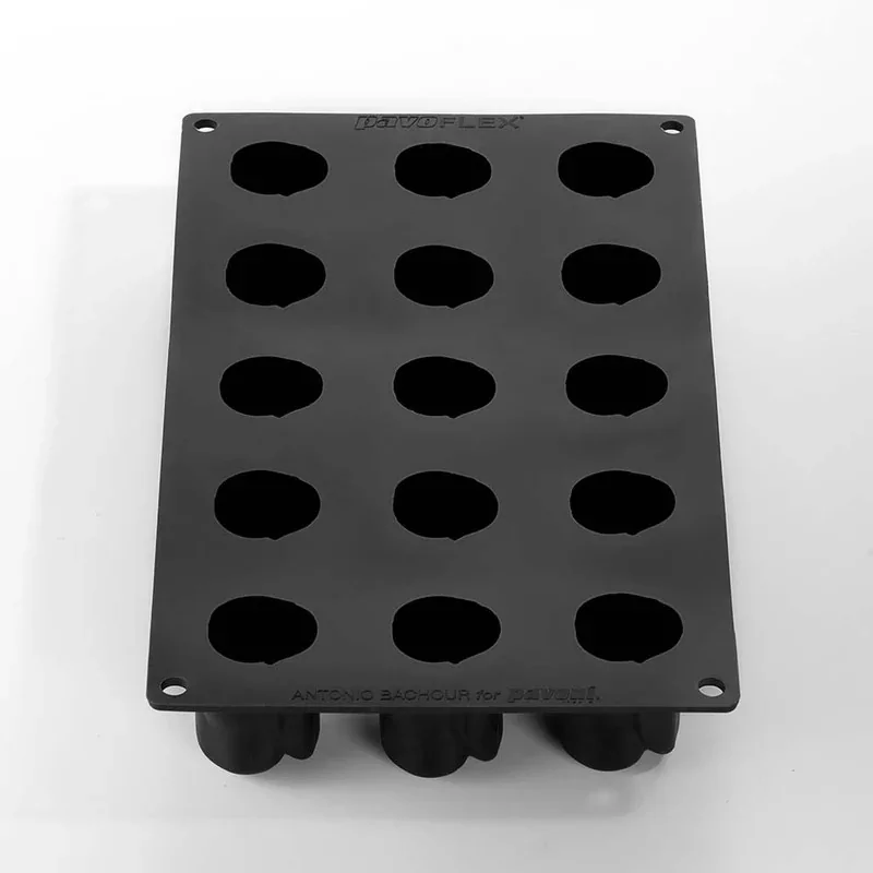 Pavoni Italia Professional Single Portion Silicone Mold - Romance40time by Antonio Bachour - Ø 40 × h 45 mm - 15 cavity - 40 ml