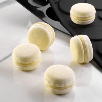 Pavoflex Professional Mini Portion Silicone Mold - Mini Macaron Kit - ø 40 mm x 25 h mm - 18 cavity - 30ml