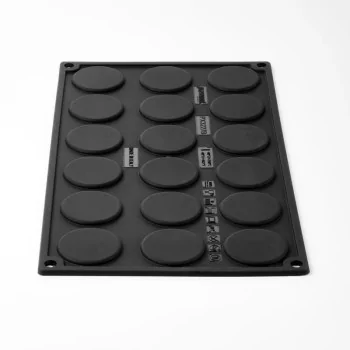 Pavoflex Professional Mini Portion Silicone Mold - Mini Macaron Kit - ø 40 mm x 25 h mm - 18 cavity - 30ml