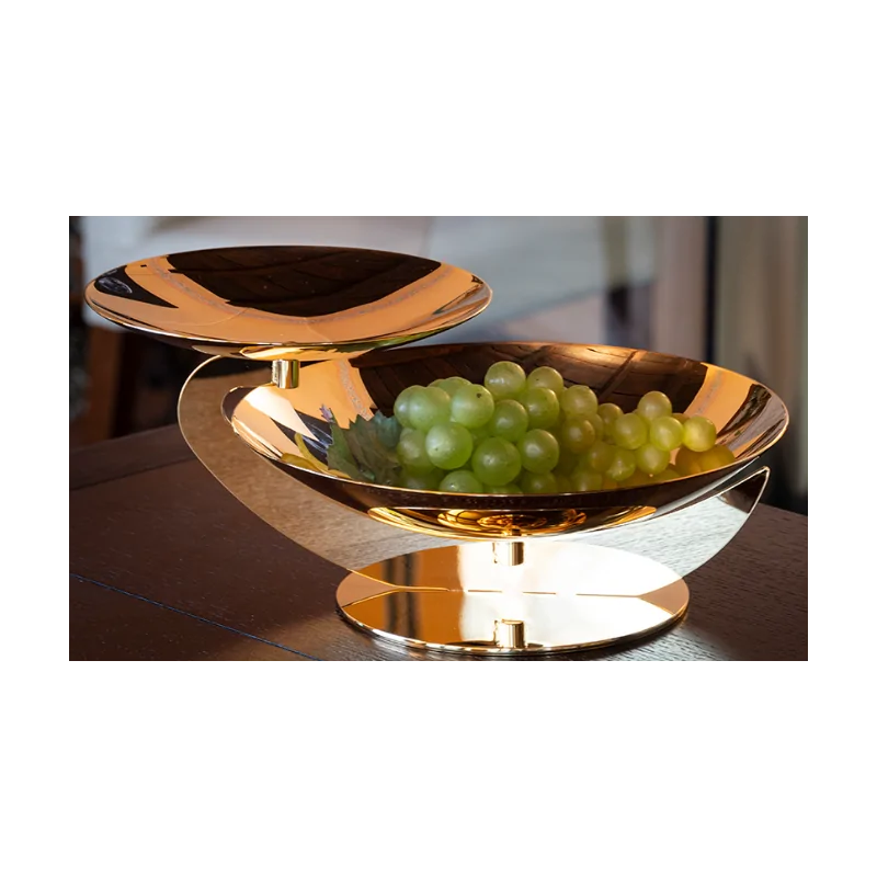Gold Plated Centerpiece - 20-28 cm H: 13 cm