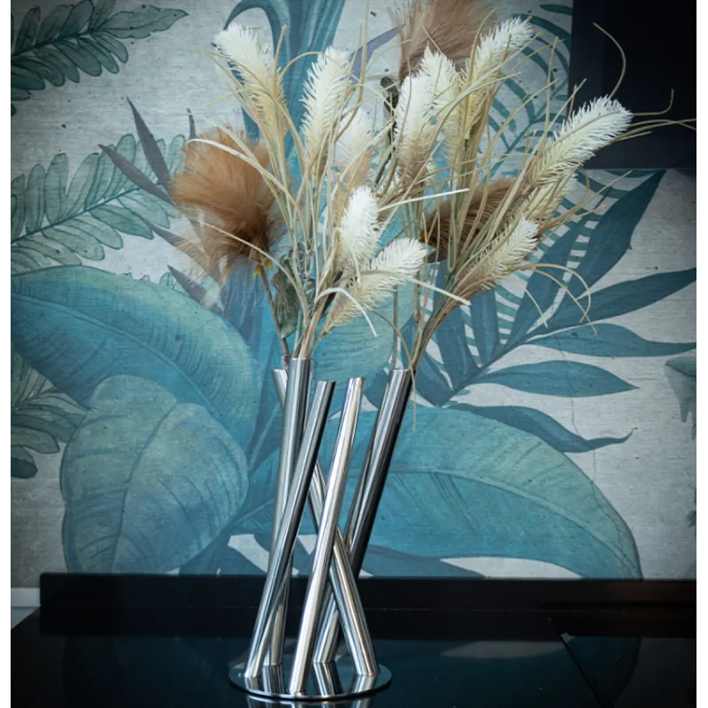 Polished Flower Vase - 23 x 17.5 cm H: 34 cm