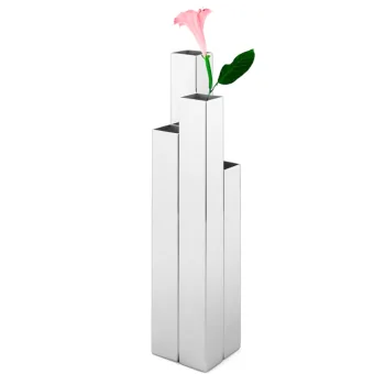Polished Flower Vase - 8 x 8 cm H: 40 cm