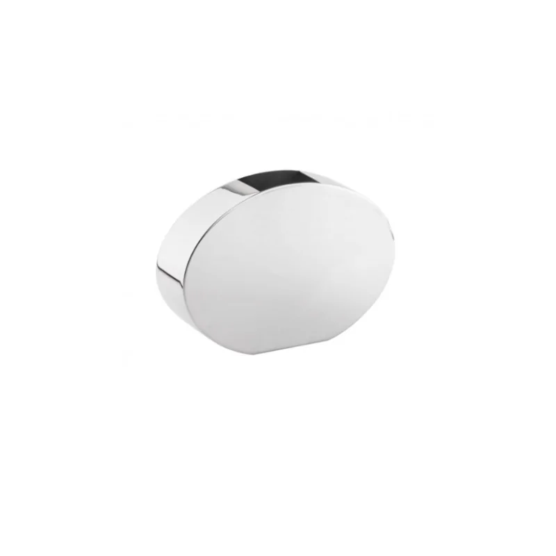 Polished Oval Horizontal Vase - 25 x 6.5 cm H: 17.5 cm