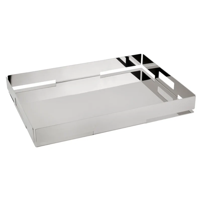 Polished Rectangular Tray - 39 x 28 cm H: 4.5 cm Polished Rectangular Tray - 39 x 28 cm H: 4.5 cm