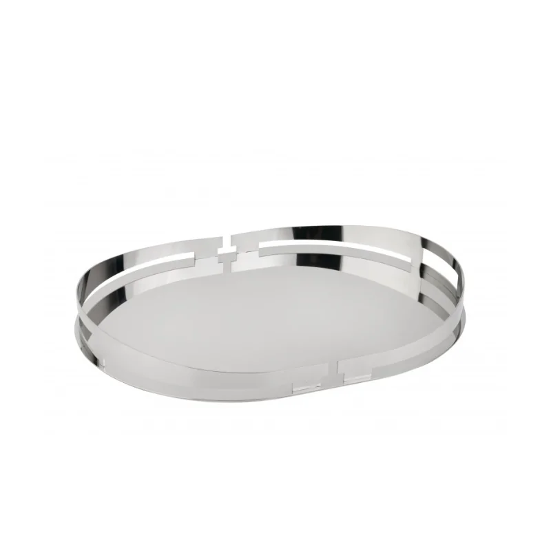 Polished Oval Tray - 44 x 34 cm H: 4.5 cm Polished Oval Tray - 44 x 34 cm H: 4.5 cm