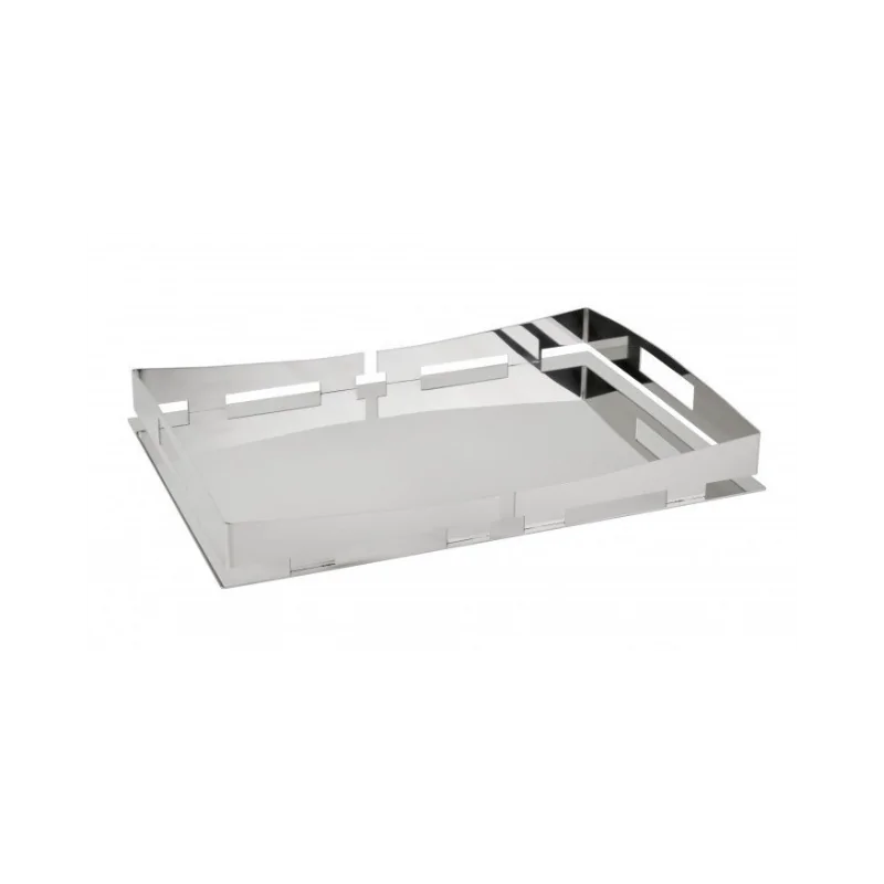 Polished Rectangular Tray - 35 x 25 cm H: 4.5 cm Polished Rectangular Tray - 35 x 25 cm H: 4.5 cm