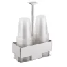 Polished Glass Holder - 16.5 x 7.5 cm H: 24 cm