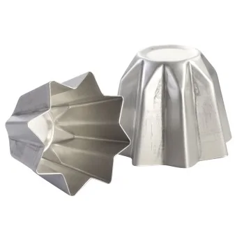 Aluminum Traditional Pandoro Mold - 1000gr - ø 230 mm x h 170 mm