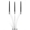 Polished 3 Flame Candleholder - 51.7 x 35 cm H: 50 cm