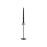 Polished Black 1 Flame Candleholder - 9 x 9 cm H: 53 cm