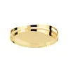 Gold Plated Round Tray - Dia: 35 cm H: 4.5 cm - Elleffe Design