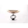 Stainless Steel/Gold Centerpiece - Dia: 28 cm