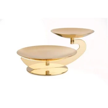 Gold Plated Centerpiece - 48-36 cm H: 22 cm