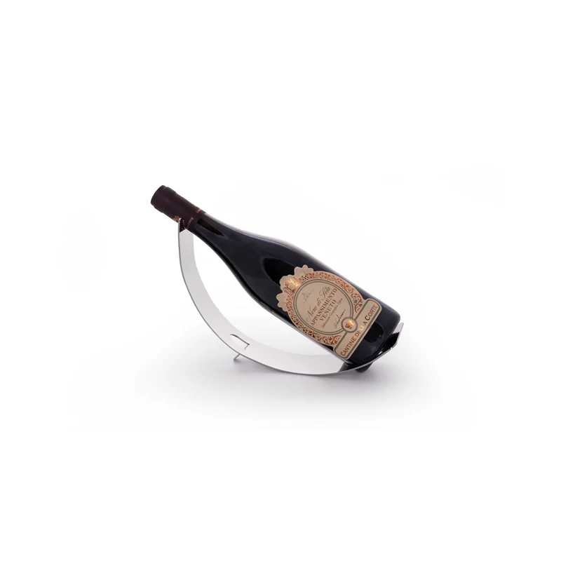 Polished Bottle Holder - 25 x 10 cm H: 17 cm Polished Bottle Holder - 25 x 10 cm H: 17 cm