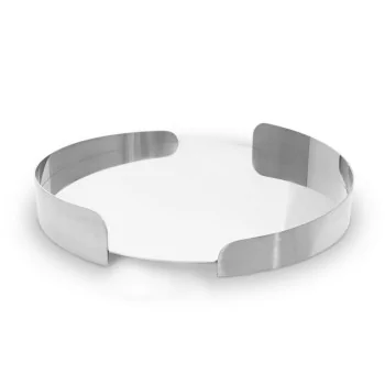 Polished Round Tray - Dia: 28 cm H: 5 cm
