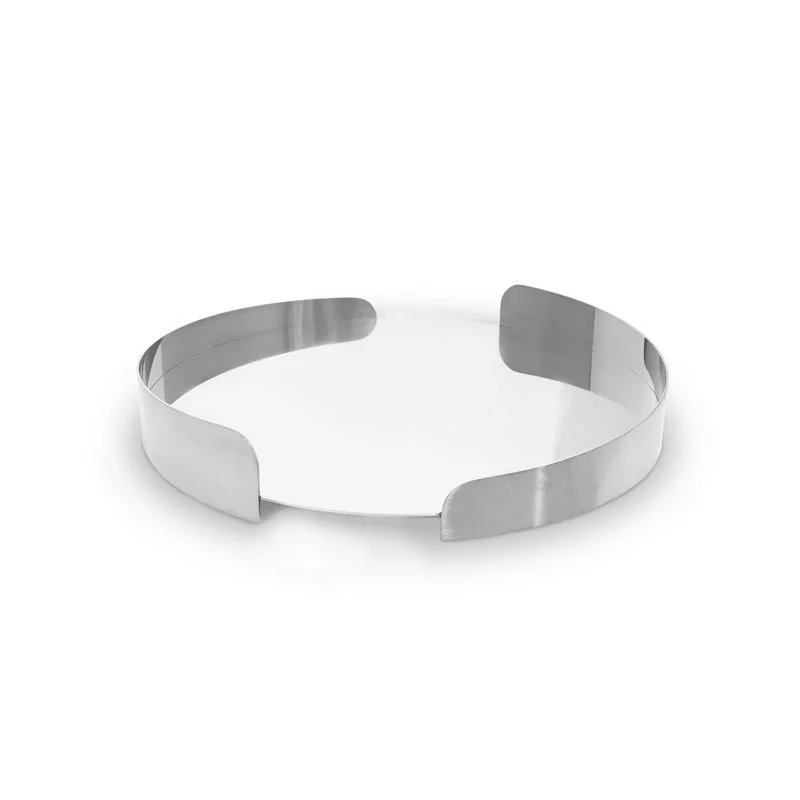 Polished Round Tray - Dia: 28 cm H: 5 cm