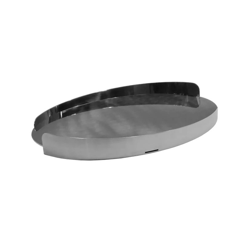 Polished Oval Tray - 44 x 30 cm H: 5.5 cm Polished Oval Tray - 44 x 30 cm H: 5.5 cm