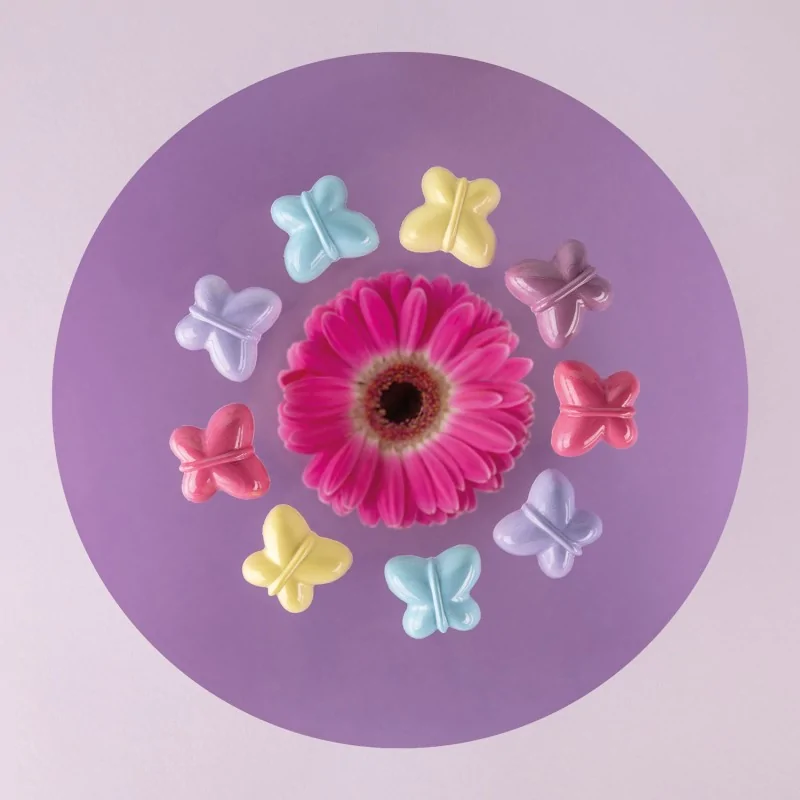 Professional Polycarbonate Mariposa Butterfly Chocolate Praline Mold - 30.5 mm x 34.5 mm h 14 mm - 9gr - 24 Cavities