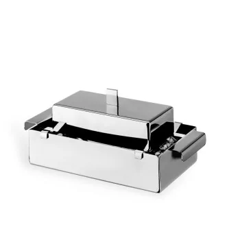 Polished Refreshing Holder For Caviar/Butter - 21 x 10 cm H: 7 cm