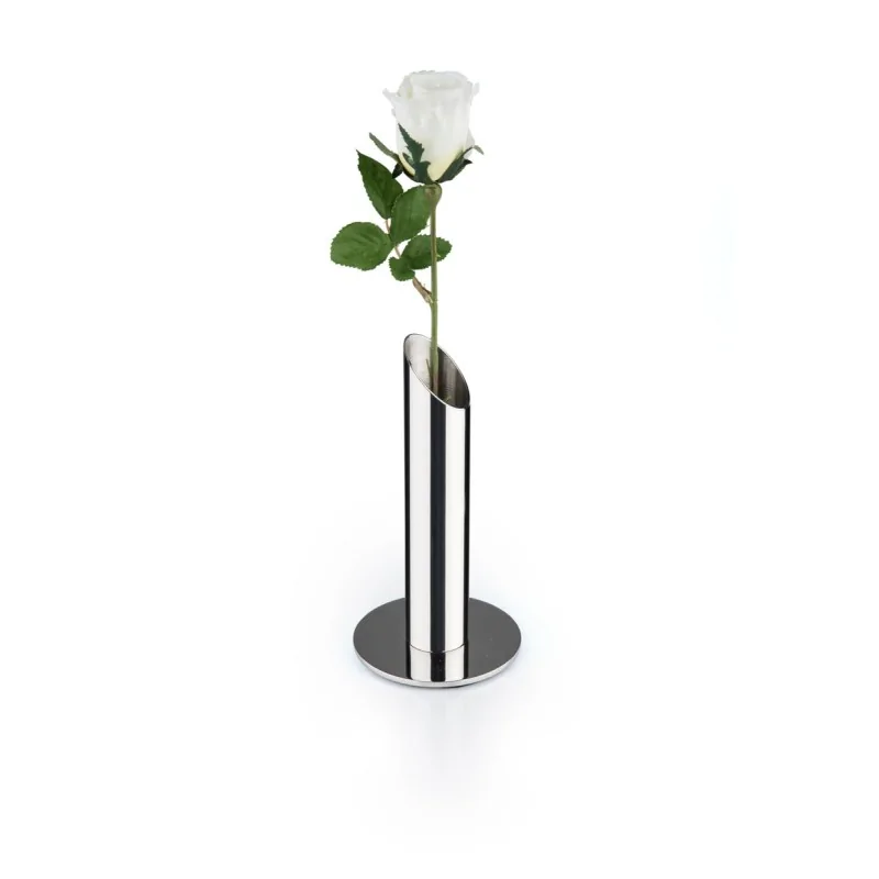 Polished Flower Vase - Dia: 8 cm H: 15 cm Polished Flower Vase - Dia: 8 cm H: 15 cm