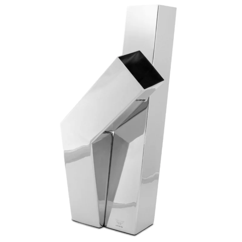 Polished Flower Vase - 21 x 21 cm H: 47 cm Polished Flower Vase - 21 x 21 cm H: 47 cm