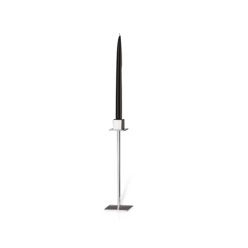 Polished 1 Flame Candleholder - 9 x 9 cm H: 53 cm