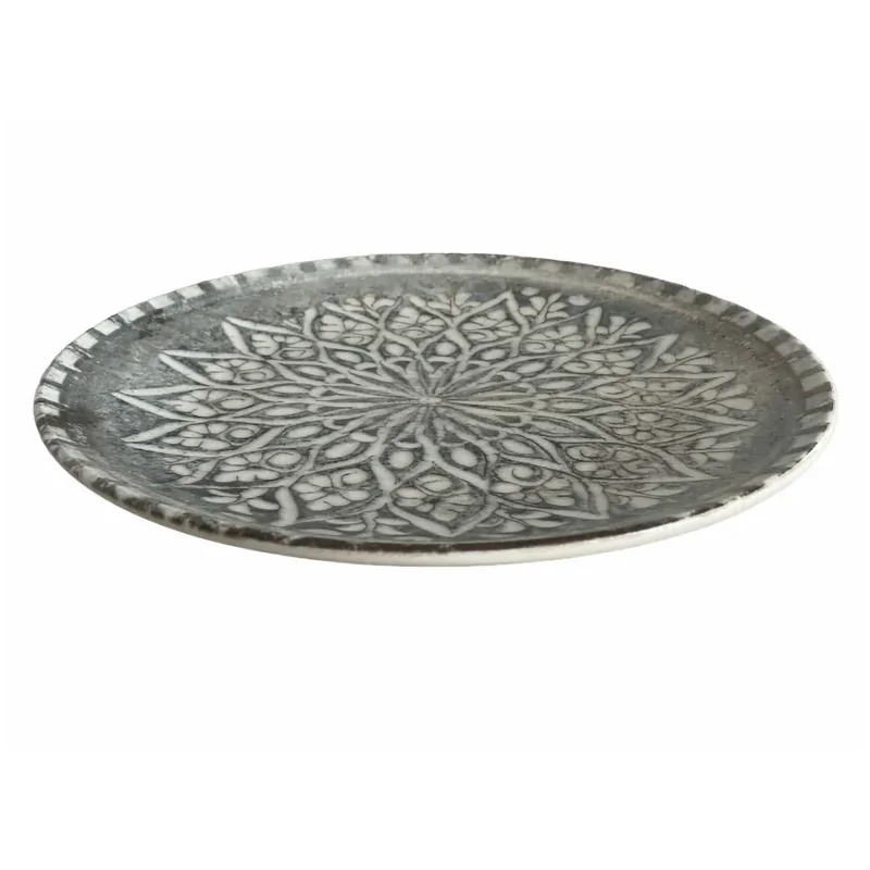 1972 Granada Grey Coupe Plate – 10.25 Inch - set of 6