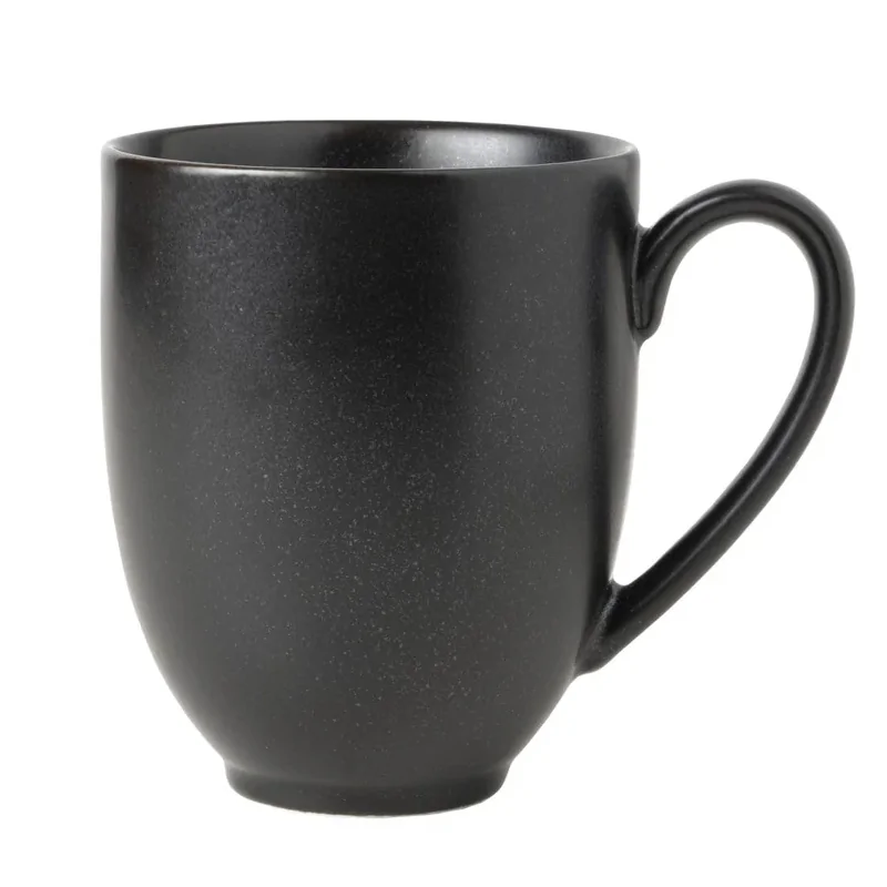 Mikasa 5In 13.4oz Mug Java Matte Black Porcelain - Set of 24 pcs