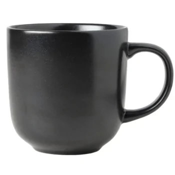 Mikasa 4.8In 10.7oz Mug Java Matte Black Porcelain - Set of 24 pcs