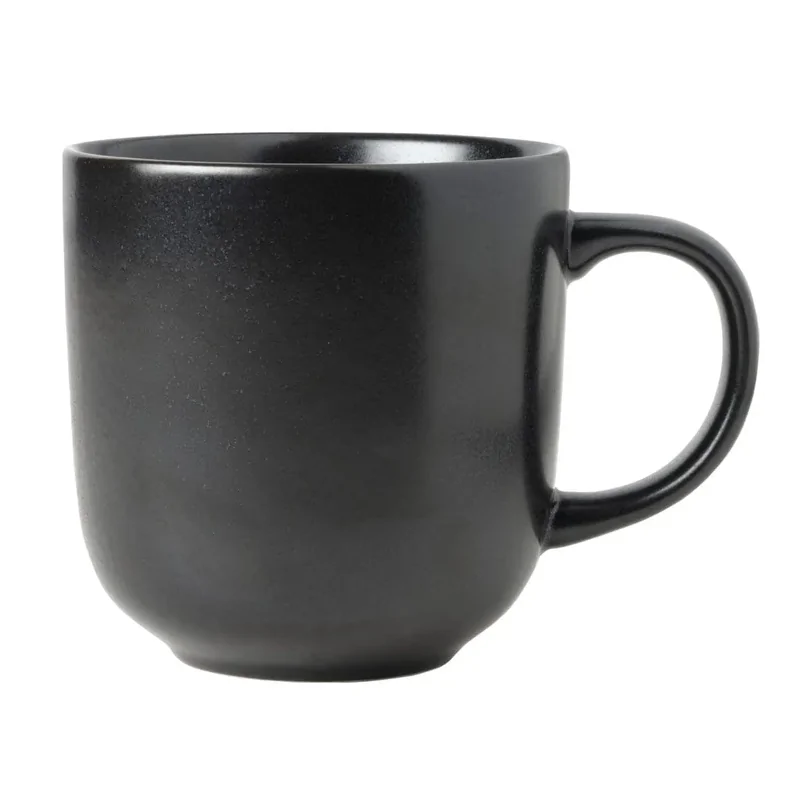 Mikasa 4.8In 10.7oz Mug Java Matte Black Porcelain - Set of 24 pcs Mikasa 4.8In 10.7oz Mug Java Matte Black Porcelain - Set of 24 pcs