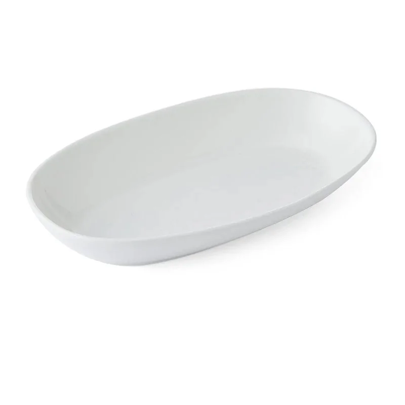 Mikasa Tendre White Bone China Oval Bowl 9.5in, 10oz - Set of 24 pcs