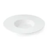 Mikasa Tendre White Bone China Wide Rim Deep Plate 11in, 13oz - Set of 16 pcs