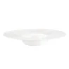 Mikasa Tendre White Bone China Wide Rim Deep Plate 9in, 4.7oz - Set of 16 pcs
