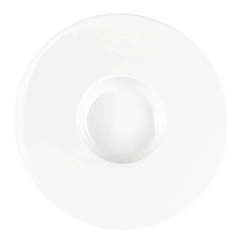 Mikasa Tendre White Bone China Wide Rim Deep Plate 9in, 4.7oz - Set of 16 pcs