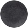 Mikasa 10.7In Coupe Plate Obsidian Black Stone - Set of 24 pcs