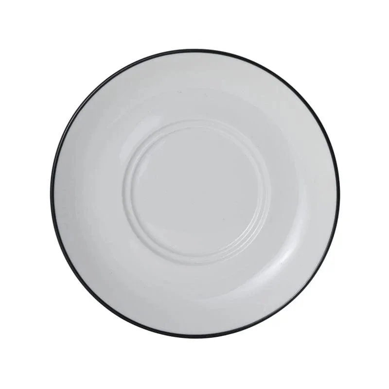 Mikasa Bistro Pinstripe Saucer 6.29 Inch - Set of 36 pcs Mikasa Bistro Pinstripe Saucer 6.29 Inch - Set of 36 pcs