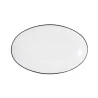 Mikasa Bistro Pinstripe Oval Platter 13 x 8 Inch - Set of 12 pcs