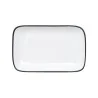 Mikasa Bistro Pinstripe Rectangular Platter 7 x 4 Inch - Set of 24 pcs