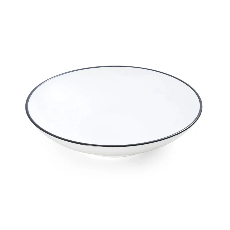 Mikasa Bistro Pinstripe Deep Platter 9.5'' 34oz - Set of 24 pcs Mikasa Bistro Pinstripe Deep Platter 9.5'' 34oz - Set of 24 pcs