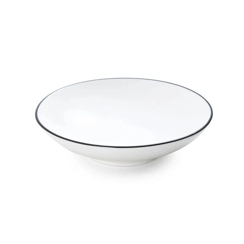 Mikasa Bistro Pinstripe Deep Platter 8.5'' 26oz - Set of 24 pcs