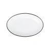Mikasa Bistro Pinstripe Oval Platter 9 x 6 Inch - Set of 24 pcs