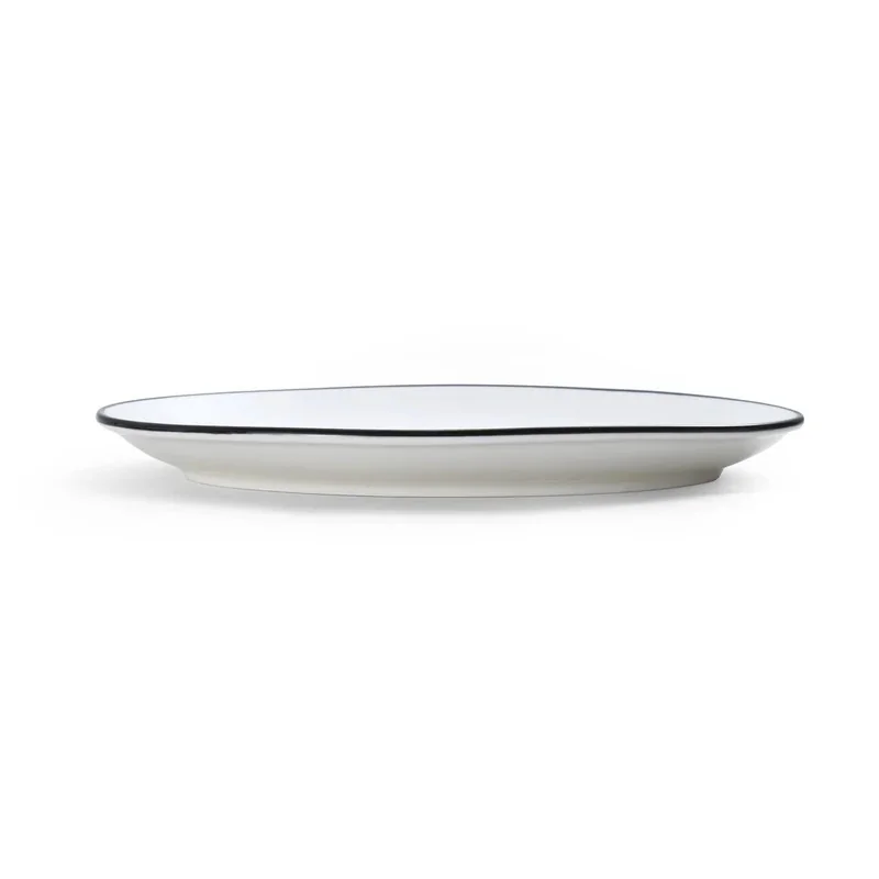 Mikasa Bistro Pinstripe Oval Platter 9 x 6 Inch - Set of 24 pcs Mikasa Bistro Pinstripe Oval Platter 9 x 6 Inch - Set of 24 pcs