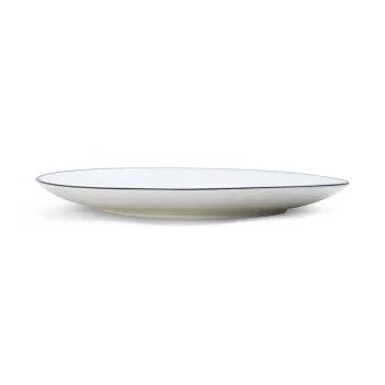 Mikasa Bistro Pinstripe Coupe Plate 9 Inch - Set of 24 pcs