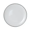 Mikasa Bistro Pinstripe Coupe Plate 10 Inch - Set of 12 pcs