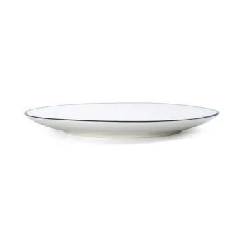 Mikasa Bistro Pinstripe Coupe Plate 10 Inch - Set of 12 pcs