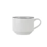Mikasa 9.1oz Cup Bistro Pin Black Porcelain - Set of 12